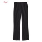 LL BEAN | Women's Black Straight Leg Cotton Stretch Pants, Size 6 Medium Tall Photo 7