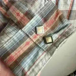 Wrangler pearl snap long sleeved Western shirt Sz S Photo 4