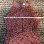 Old Navy  LARGE NWT ROMPER SLEEVELESS RAYON POKA DOT RUST FLIRTY EASY WEAR LIGHT Photo 8