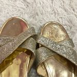 Marc Fisher Cilla 2 Glitter Heel Wedges Gold 9 Photo 5