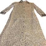 VINTAGE 1960'S CREAM WITH SILVER SEQUINS SHIRT STYLE COCKTAIL DRESS (S) Photo 7