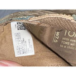 Toms  Majorca Tan Suede Peep Toe Heeled Ankle Boots Booties Womens Size 7.5 Photo 11