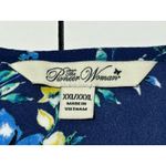 The Pioneer Woman Floral Open Front Sheer Kimono Duster Top XXL Blue Size 2X Photo 4