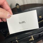 Coach  MERCER PEEBLE Black Leather Handbag Photo 6