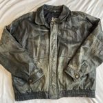 London Fog thrashed vintage  boots leather jacket / xl, 26” ptp, 25” length / right pocket is missing snap button Photo 6