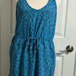 Alice & Trixie  Teal‎ and Navy Geometric Dress Size Medium Photo 0