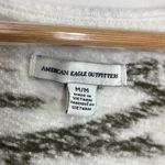 American Eagle  Women's Green White Zebra Stripe Y2K baby Doll Top Tee Medium Photo 1