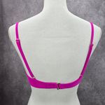 Xhilaration  Pink Ruffle Padded Adjustable Wired Bikini Top Swimwear Medium Photo 2