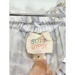 Surf Gypsy SURF‎ GYPSY Metallic Star Print Crochet Ruched Off Shoulder Crop Top Size Small Photo 5