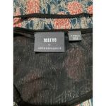 Maeve  Tati Textured Shimmer Floral Metallic Crinkle SleevelessTank Top Photo 4