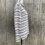 Quiksilver  Blouse Womens Linen Half Button Up Loose Fit Shirt Size XS Photo 7