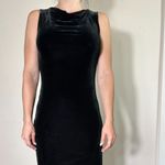 DKNY Vintage  Velvet Black Midi Dress Size Small Photo 1