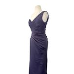 Mori Lee by Madeline Gardner Long Formal One Shoulder Satin Gown Dress Sz 10 Photo 3