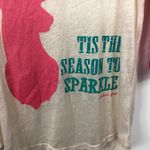 Southern Grace  Tis The Season To Sparkle Deer Holiday Burnout Tee Size S NWT Photo 1
