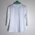 Footjoy ladies baby pique polo golf shirt with sleeves size large Photo 7
