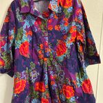 Vermont Country Store Floral Women's Smocked Top Photo 0