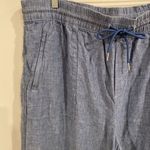 Athleta  Retreat Linen Wide-Leg Pant Size 20 Plus Blue Coastal Grandmother Photo 2