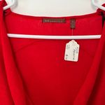 525 America  cashmere blend sweater size medium cherry red cowl neck wide sleeve Photo 4