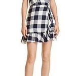 Rails  Madison Azure Check Wrap Mini Dress - size Small Photo 0