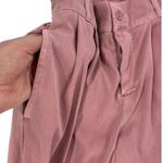 Halara  Wide Leg Pants Womens XS Plum Pink Denim Elastic Waist Pleated Photo 2