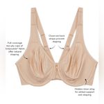 Wacoal Basic Beauty Full Figure Seamless Underwire Bra 40DDD 40F Sand Photo 2