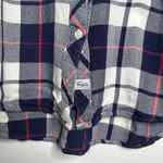 Rails Hunter White Navy Cranberry Button Down Shirt Size XS Photo 3