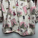 Women's Art to Wear 3/4 Sleeve Button Front Shacket Size Large Side Pockets Pink Photo 6