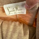 Lucie Ann Beverly Hills • Long Warm Wrap Robe Heavy Material Size Medium Vintage Tan Photo 7