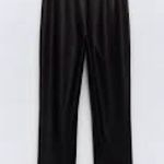 ZARA  FAUX LEATHER HIGH-WAISTED PANTS 4387/398 Photo 2