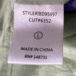 Blue Blush  Y2K Babydoll Top Women L Light Green Knot Front Crisscross Strap Soft Photo 10