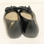 Melissa  Size 6‎ Black Studded Bow Rubber Peep Toe Ballet Flats Photo 3