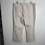 Loft NWT Belted High Rise Kick Crop Jeans In Cream Size 34 Photo 6