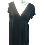 Duo Maternity Dress Size Medium Black Short Sleeve Photo 2