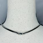 Sterling Silver 925 Flat Omega Choker Collar Necklace 19.5” Italy Photo 4