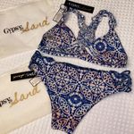 Gypsy 05 NEW! SAND Bikini Size XS Small Racerback Top Cheeky Bottoms Blue Multi Photo 9