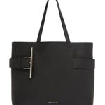 Alexander McQueen  NWT T-Bar Sling Leather Tote in Black Photo 0