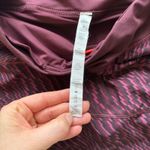 Lululemon  Athletic Skirt Women's Size 6 Burgundy Black Print Built In Shorts Photo 1