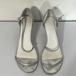 Lilly Pulitzer Silver Strappy Sandals with Bow Photo 1