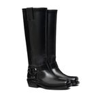 Valentino Garavani Valentino Rockstud Knee-high Leather Boots Black Photo 3