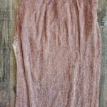 Retrofête Retrofete Katya Dress in Dusty Peach Large Maxi Sequins Cowl Neck Sleeveless NWT Photo 7