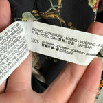 Bershka  Outerwear black floral open front blazer 3/4 size large B2 Photo 2