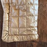 Women's Quilted Tan Puffer Jacket Size 0 Photo 8