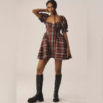 Maeve NWT Anthropologie  Puff Mini Dress in Natural  Size: S $158 MSRP No refunds returns or cancellations Photo 3