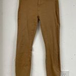 7 For All Mankind Tan Faux Suede Skinny Leggings Pants Womens 2 Fall Casual Photo 0