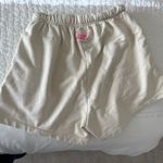 Daily Drills  Sweat Shorts in Sand with Pink Patch Photo 2