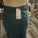 Derek Lam  IO CROSBY SUTTON VINTAGE DENIM PENCIL SKIRT SIZE 28 Photo 2