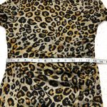 Francesca's June & Ivy Tammy Ruched‎ Leopard Dress Size Medium Brown Photo 11