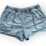 Aerie  Boardwalk Denim Blue Jean Women's Shorts Photo 0