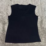 Calvin Klein  Black Lace-Up Grommet Tank Top Photo 2