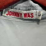 Johnny Was  embroidered Button Down Blouse, Size Large Photo 4